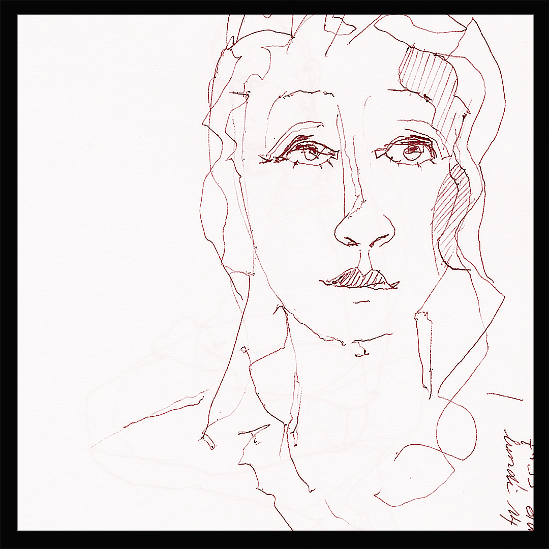 Portrait au stylo bille