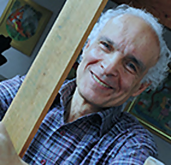 Portrait de Morteza Rafii, artiste peintre miniaturiste persan