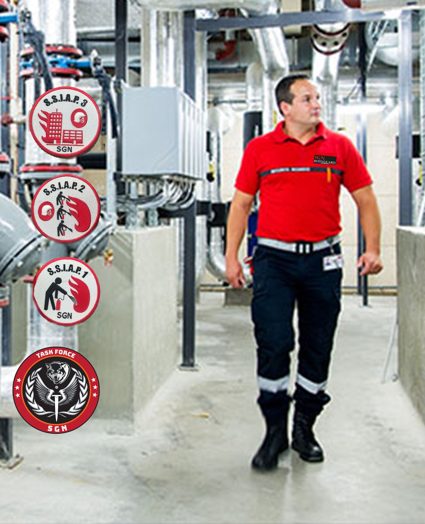 SGN Bodyguard — sécurité site industriel